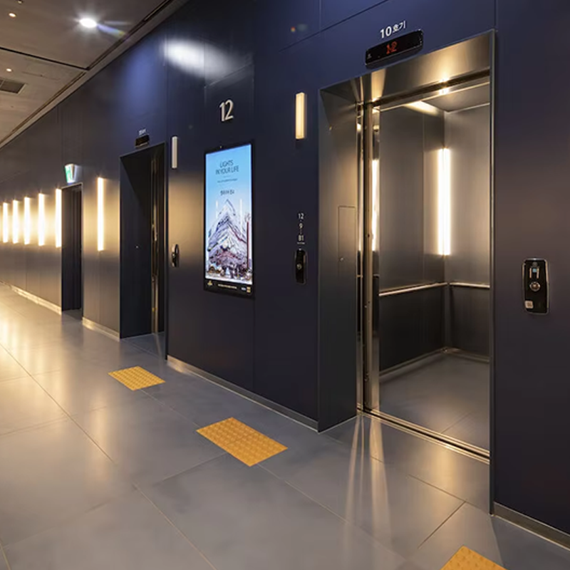 VTEP105 Ascensores Mewah Kediaman Penumpang Lif Tanpa Gear AC Senyap PVC Cekap & Bergaya