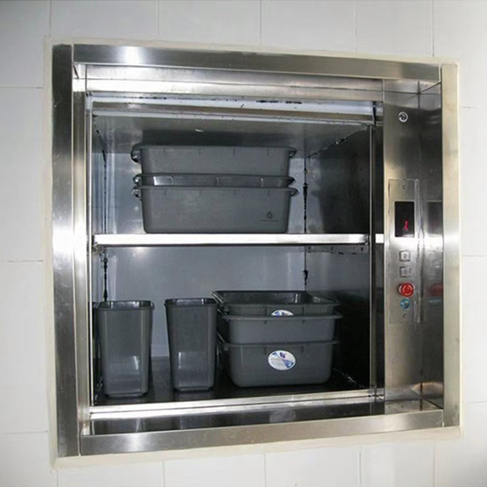 VTEF107 Ascensores Elevadores Automatic Food Lif dengan Panel Kawalan Mikrokomputer
