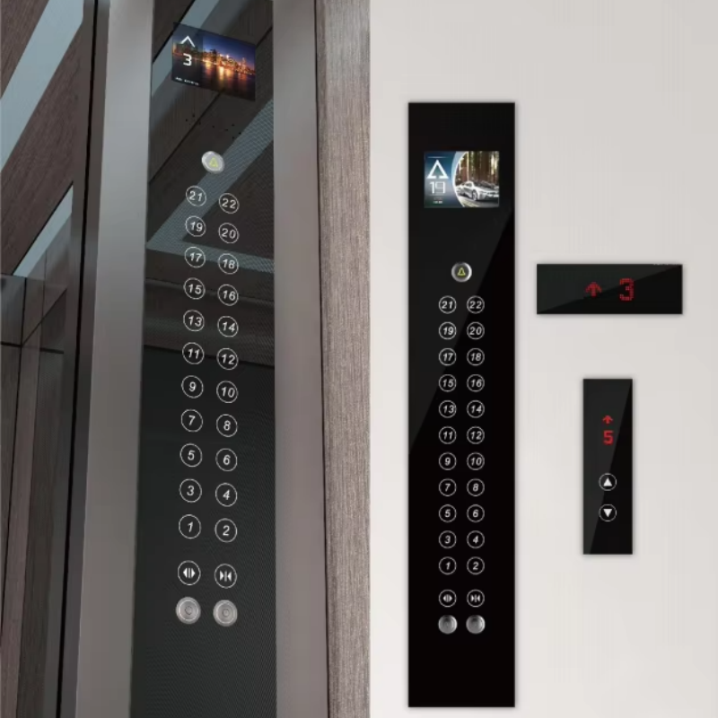 VTSP332 Bahagian Lif Butang Tekan Persegi Dengan Lampu LED