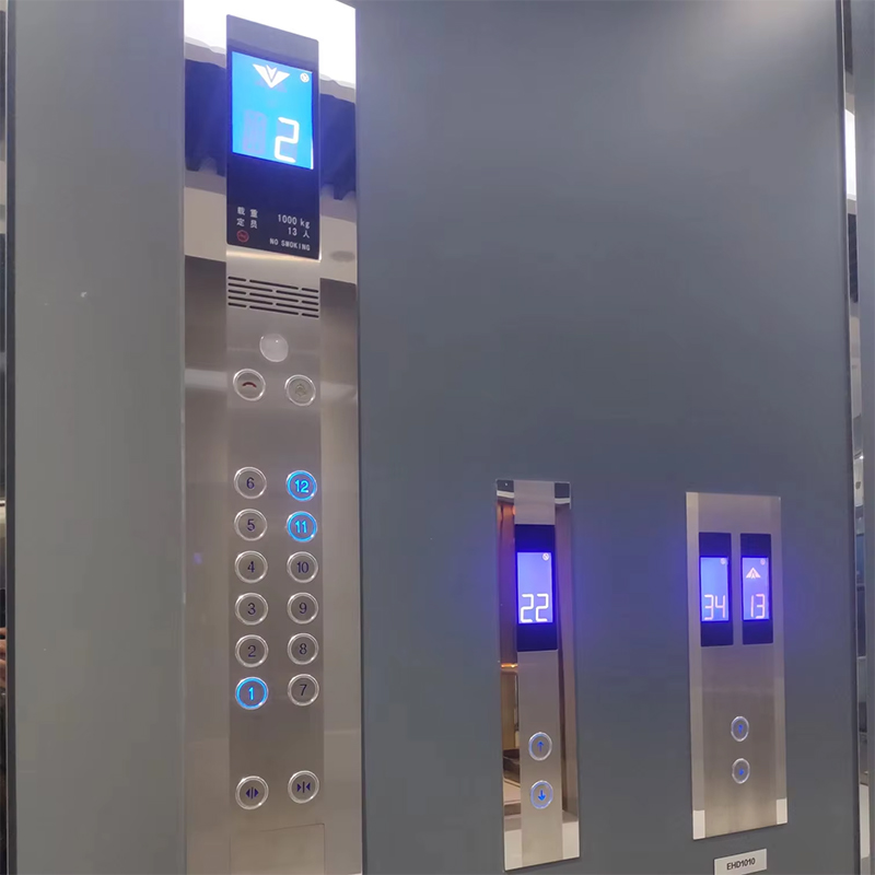 VTSP333 Lif Keluli Tahan Karat Moden Dipasang di Dinding Touch Display Cop dan Lop