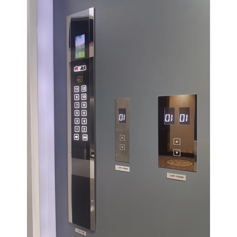 VTSP333 Lif Keluli Tahan Karat Moden Dipasang di Dinding Touch Display Cop dan Lop
