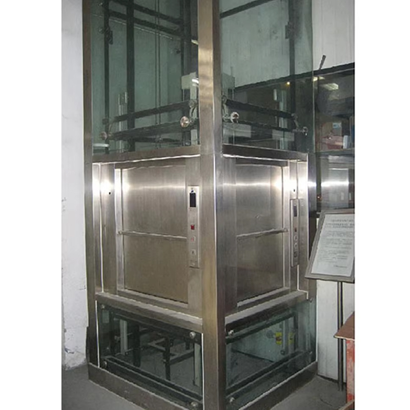 VTEF108 Lif Dumbwaiter AC Tanpa Gear Elektrik dengan Lantai PVC untuk Perkhidmatan Dapur Restoran dan Hotel