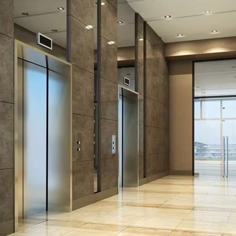 VTEP118 Elevadores Lif Penumpang Lanjutan Tanpa Gear AC PVC Pembinaan Keluli Tahan Karat ISO90001 Disahkan Ciri Pintar Meningkatkan