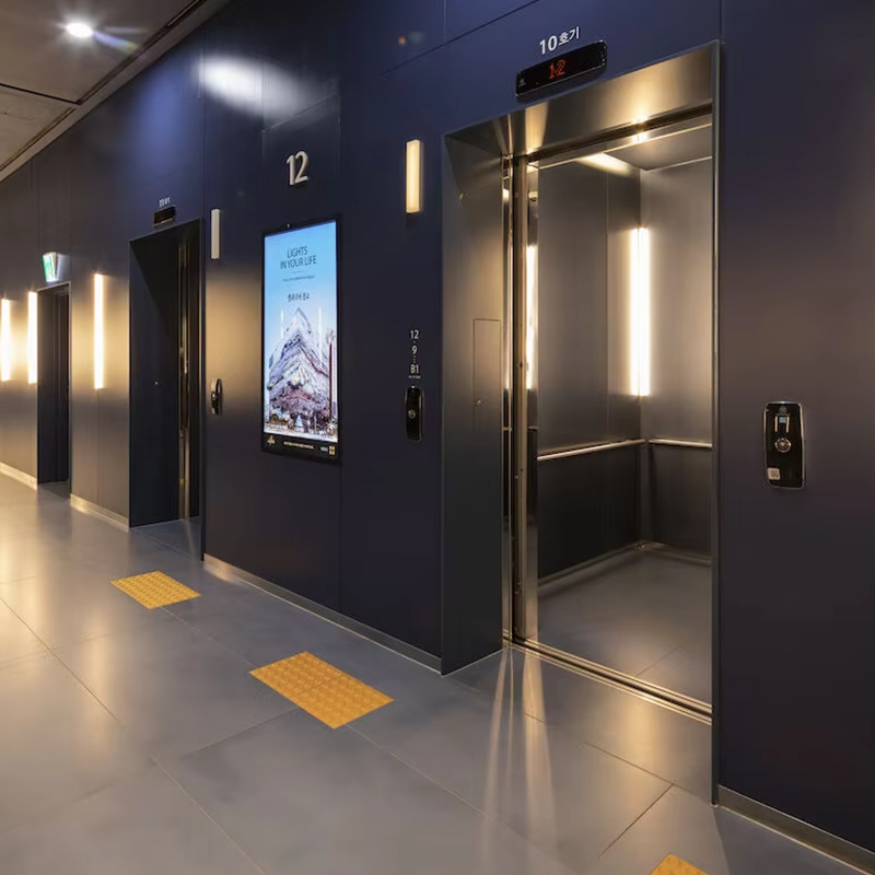 VTEP119 Ascensores Lif Penumpang AC Tanpa Gear untuk Bangunan Berbilang Tingkat Pemasangan Mudah Keluli Tahan Karat Diperakui ISO9001
