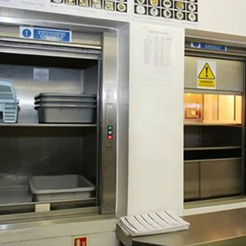 VTEF116 Ascensores Elevadores Restoran Pelayan Penghantaran Makanan dengan Kunci Pintu Keselamatan