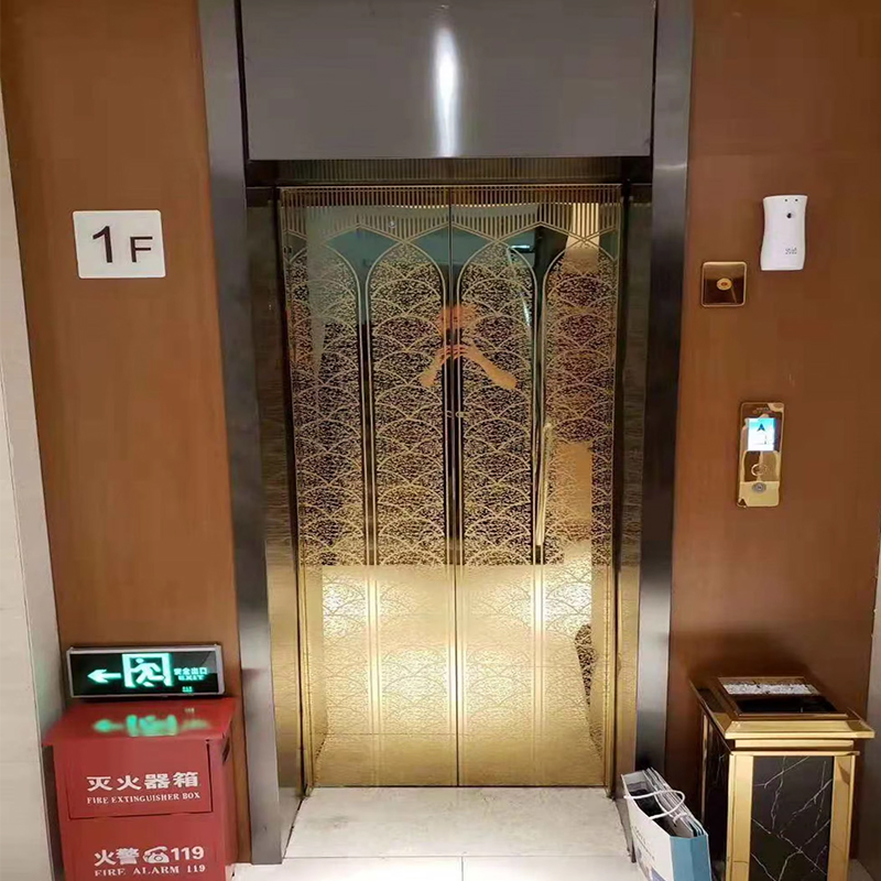 VTEP124 Pengeluar Lif Penumpang Moden Jenama China Lif Berprestasi Tinggi Hotel Penggunaan Pemacu AC Keluli Tahan Karat Lantai PVC