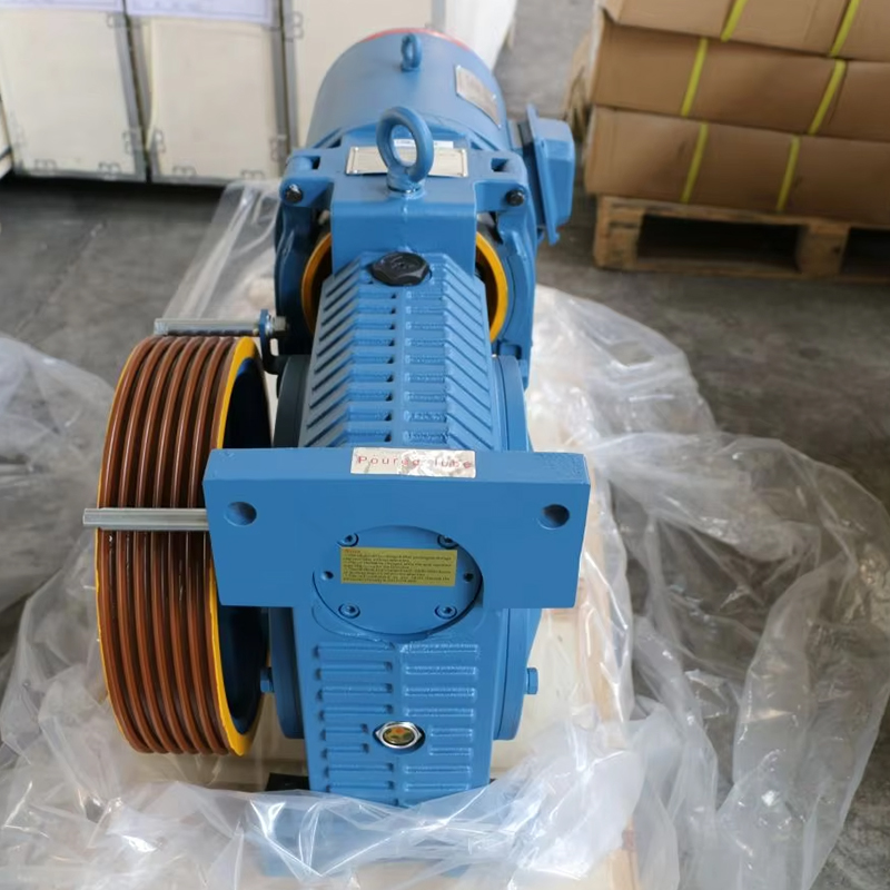 Mesin Daya tarikan Lif Bergear VTSP243 Lif Keluli Tahan Karat 630KG_800KG_1000KG_YJ200A_8-13 Orang
