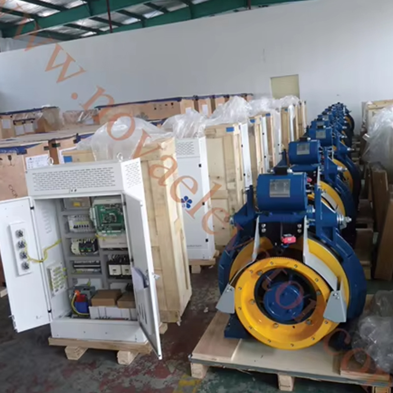 Mesin Traksi Tanpa Gear Segerak Magnet Kekal VTSP240 Lif untuk Lif