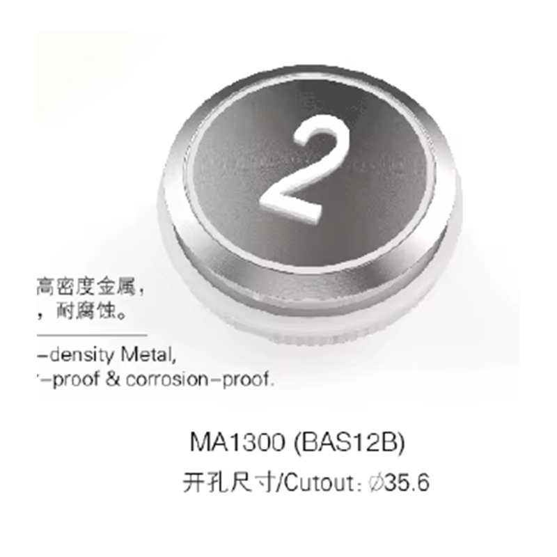 VTSP359 China Jualan Panas BST Lif Set Semula 22mm Tolak Hitam LED Keluli Tahan Karat Kalis Air ISO9001 Disahkan Model Waranti 1 Tahun